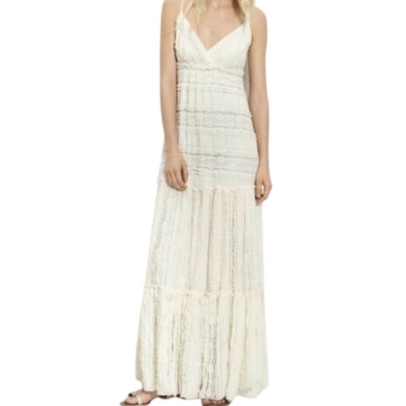 lace boho maxi dress